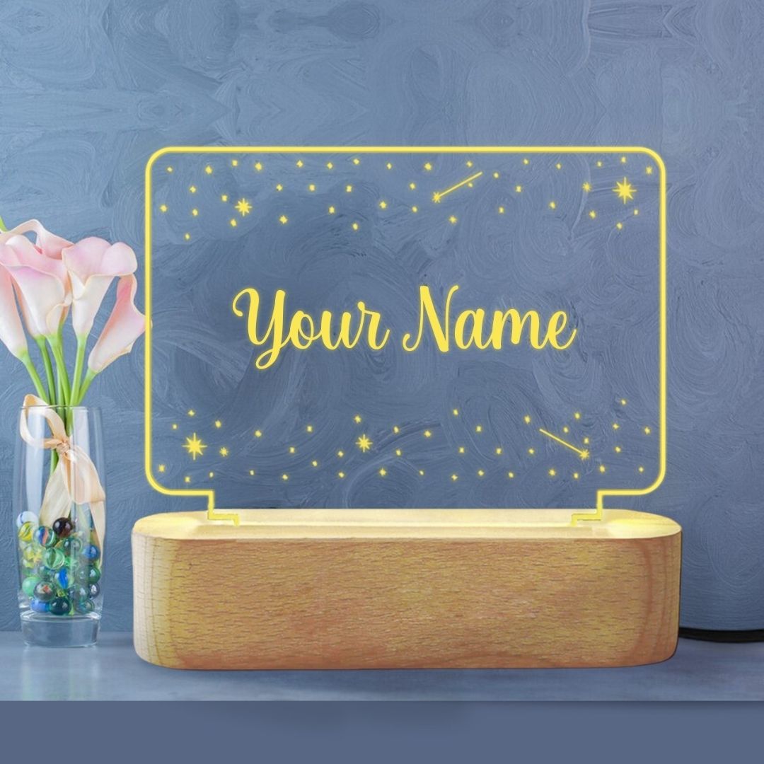 Star Lamp with Name – Perfect for Personalized Gifts